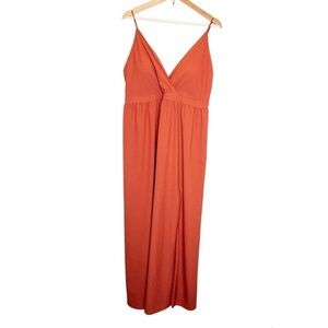 Elegant Orange Maxi Dress
